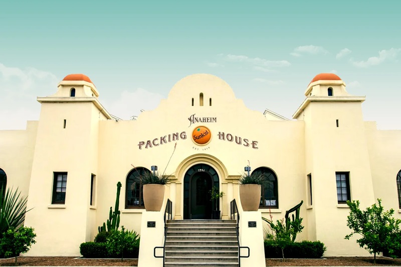 Things to Do in Orange County During Summer View of the Packing House in Anaheim from Outside