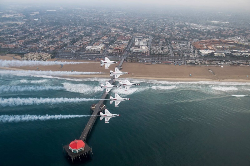 Where to Take Your Drivers Ed Test in Huntington Beach Fighter Jets Flying Over Huntington Beach