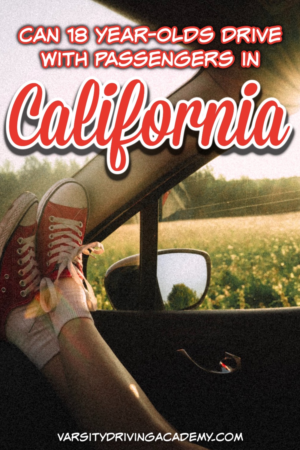 Can an 18 year old drive with passengers in California? Knowing the laws is a big part of becoming a safe driver.