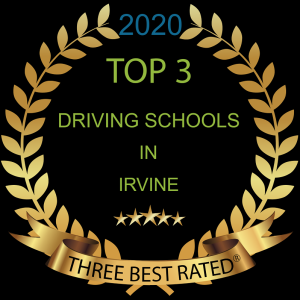 Voted Best Driving School in Irvine Certificate Award Presented by Top Three
