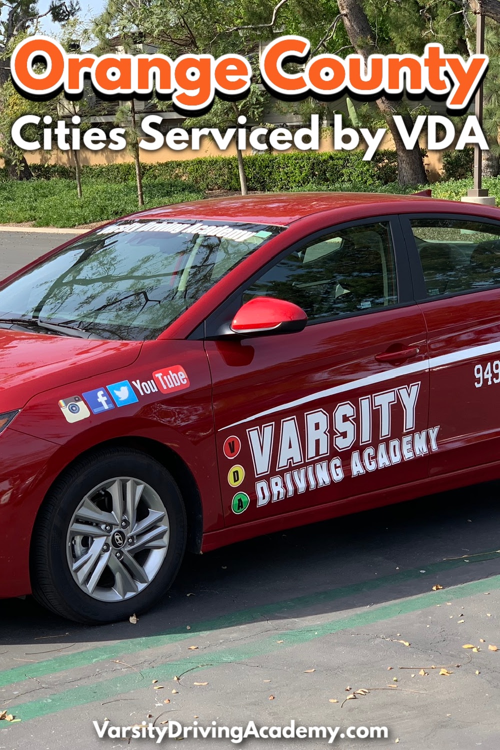 Varsity Driving Academy is proud to be the #1 rated driving school in Orange County cities for teens and adults.