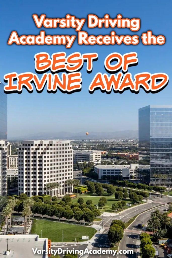 We at Varsity Driving Academy are so honored to have received the 2014 "Best of Irvine" Award for driving schools!