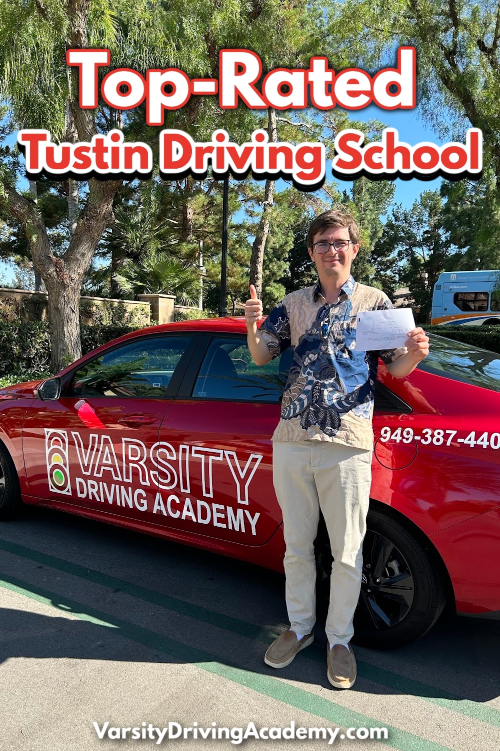 Varsity Driving School is the top rated Tustin Driving School where teens and adults can learn how to drive safely and defensively.