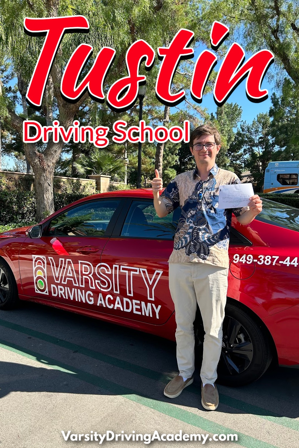 Welcome to Varsity Driving Academy, your #1 rated Tustin Driving School.