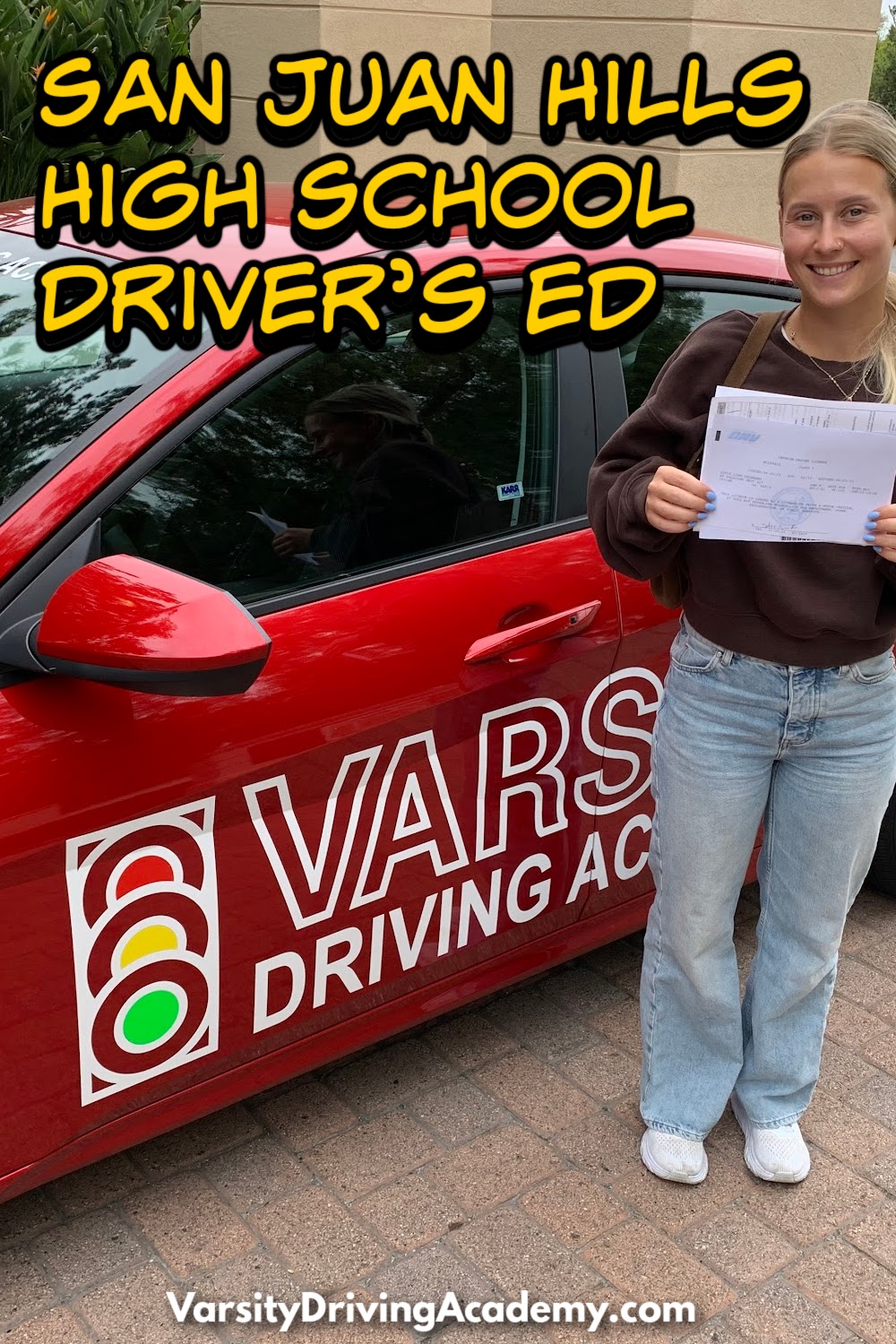 Varsity Driving Academy is the best San Juan Hills High School driver's education program, training students to drive defensively and get a license.