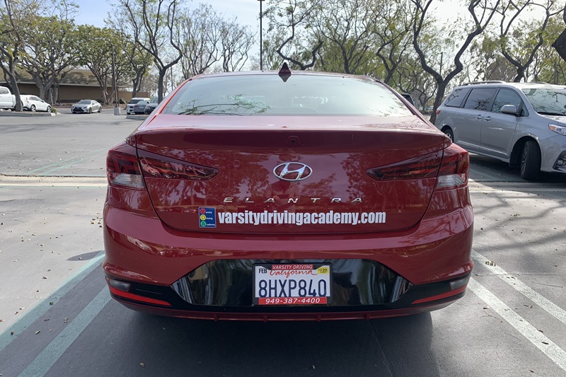 Best Driving School Near Me Irvine Training Vehicle Parked in a Parking Lot