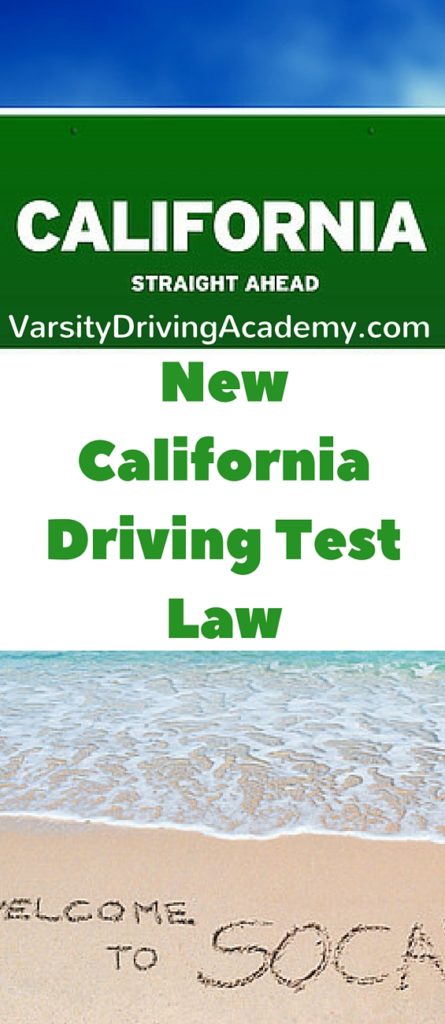 California has introduced a new law that has gone into affect and will affect all new students getting ready for their driving test at the DMV.