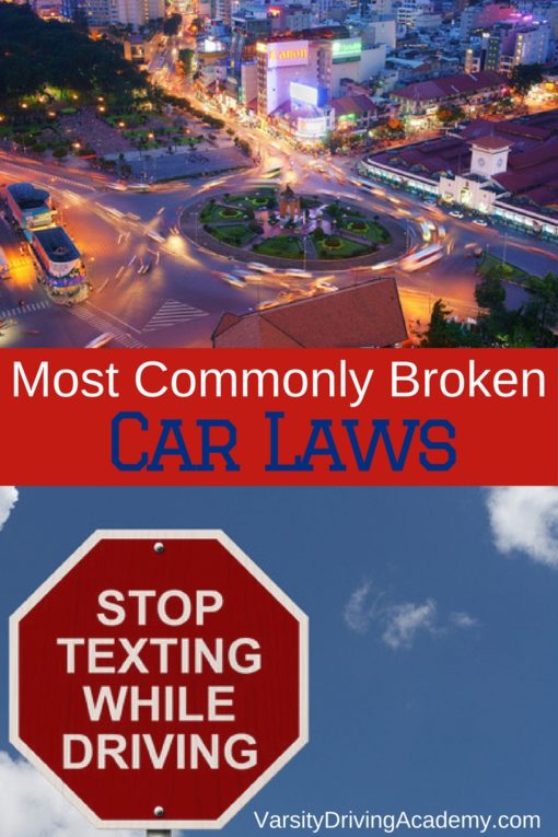 5 Commonly Broken California Car Laws - Varsity Driving Academy