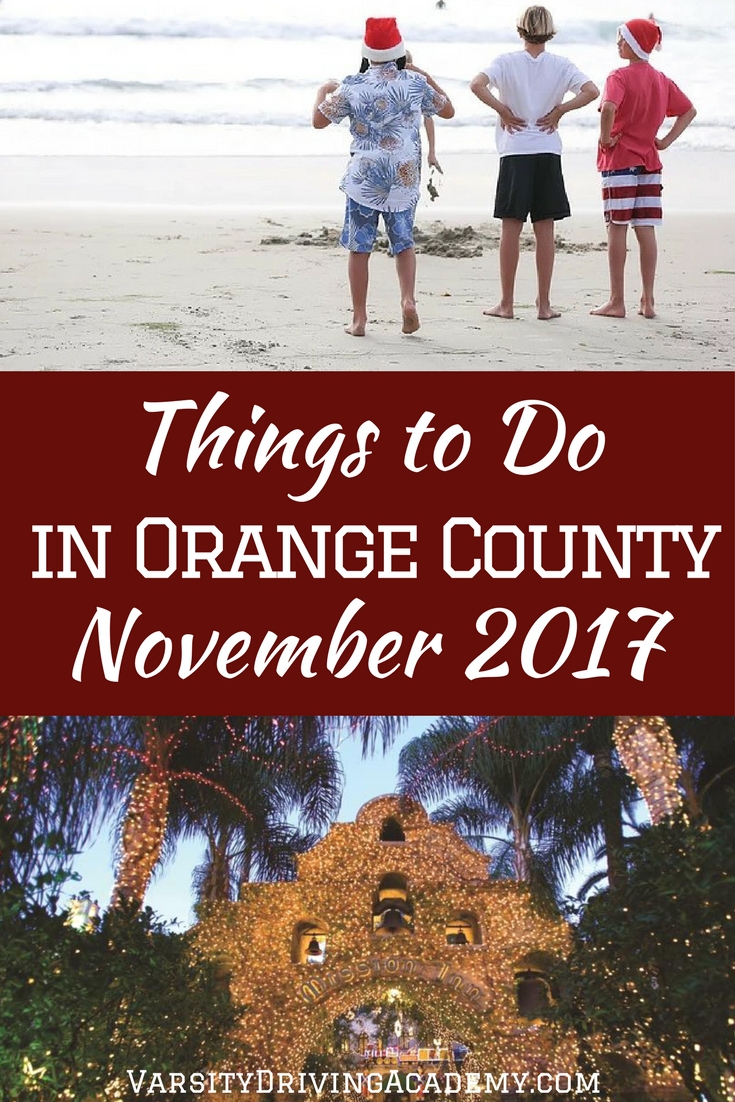 November 2017 things to do in Orange County all come with a little holiday spirit to help ring in the season of family, friends, and neighbors.