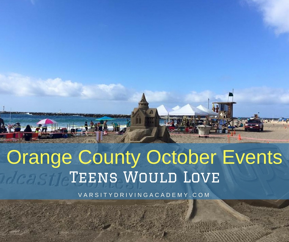 October Events in Orange County California for Teens VDA Driving School