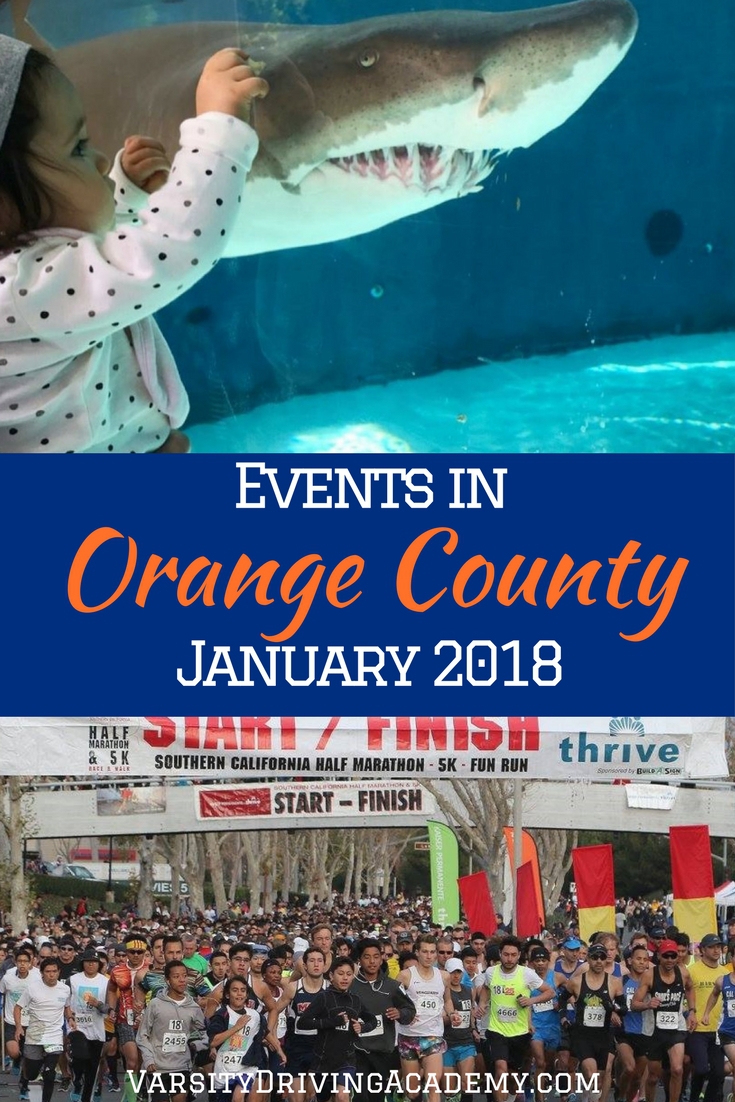 Orange County Events in January 2018 Varsity Driving School