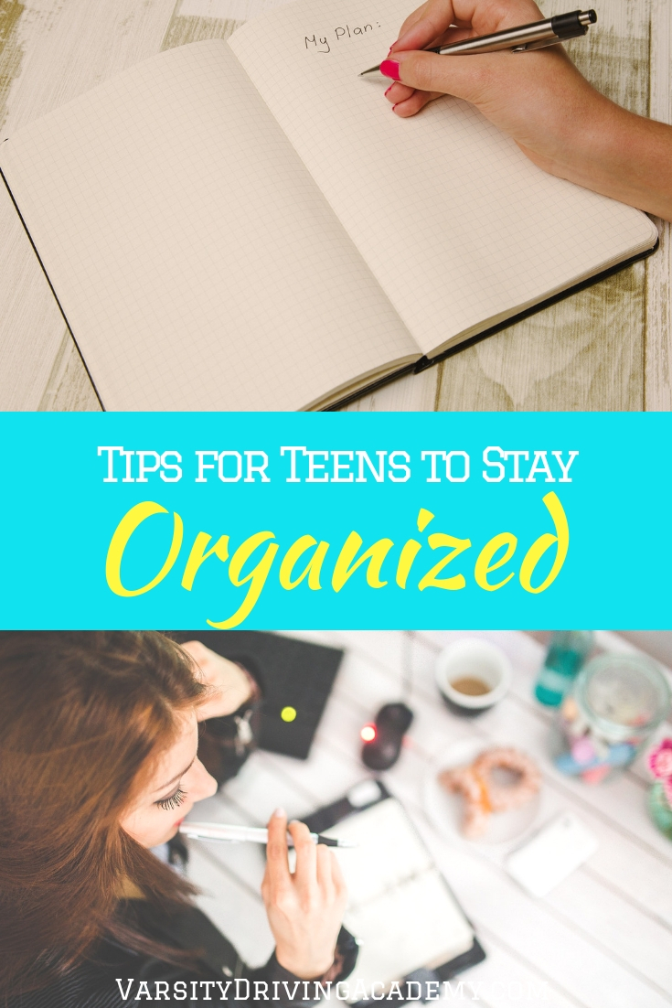 Organization tips for teens will help them study better in school, with a social life, and get ready for the successful life that lies ahead of them.