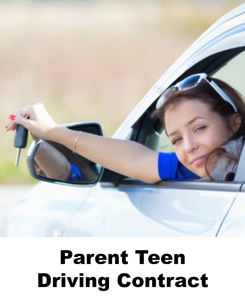 Printable Parent Teen Driving Contract Varsity Driving Academy