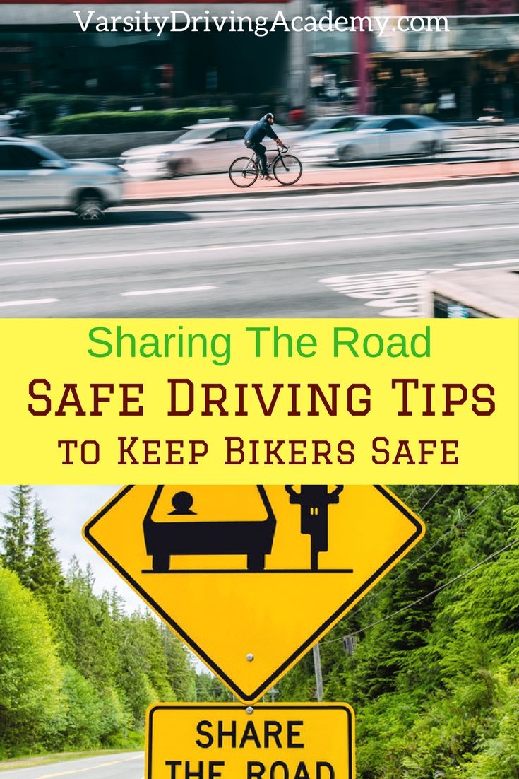 Sharing the road with bikers means defensive driving to protect ourselves and the bikers on the roadways all across the country.