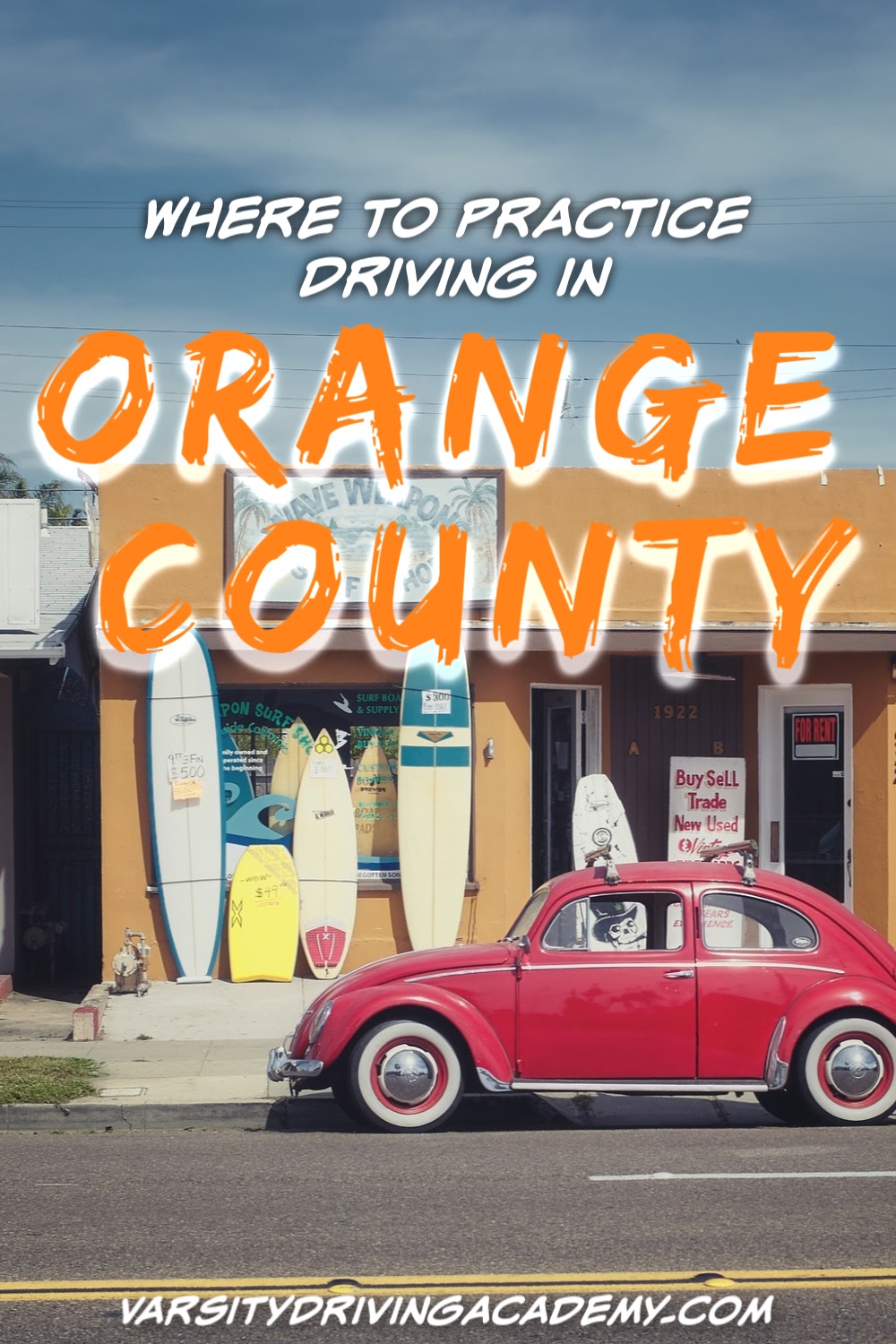 You can find where to practice driving in Orange County to make it easier and safer to make mistakes and learn from them without causing damage.
