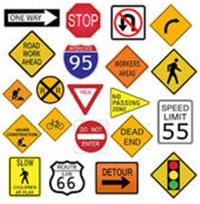 road construction signs meanings